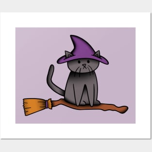 Witchy Kitty Posters and Art